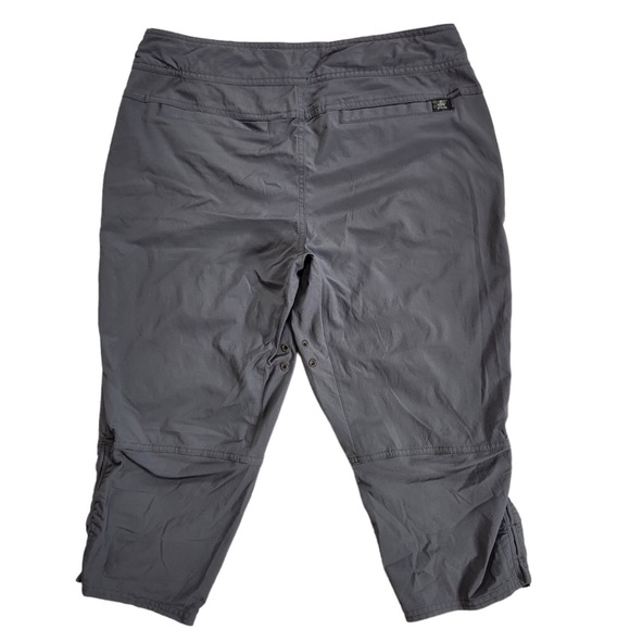 Prana Grey Jasmine Knicker Capri Hiking Pants 10 - Picture 9 of 10